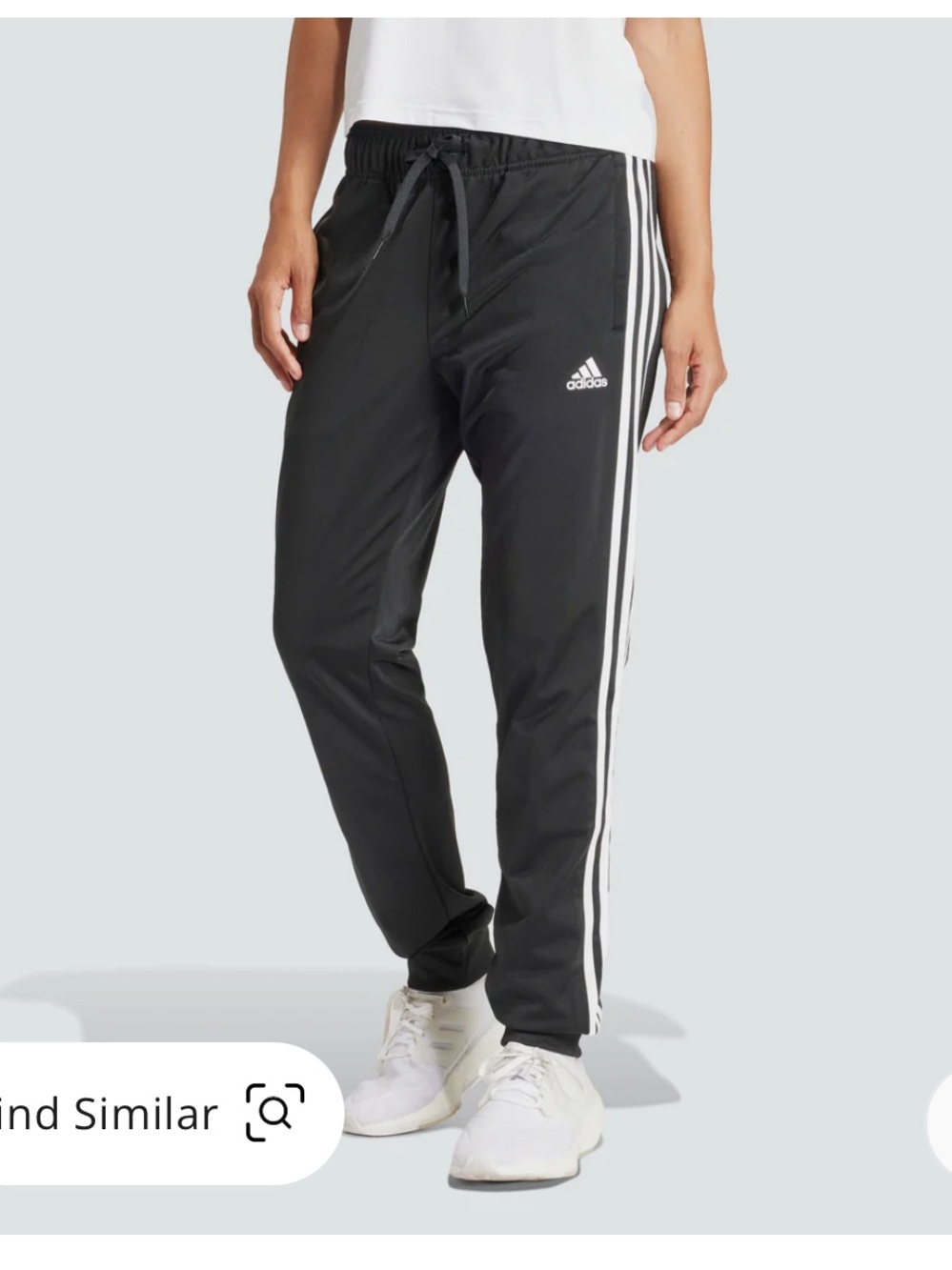 Women's Primegreen Essentials Warm-Up Slim Tapered 3-Stripes Track Pants Medium